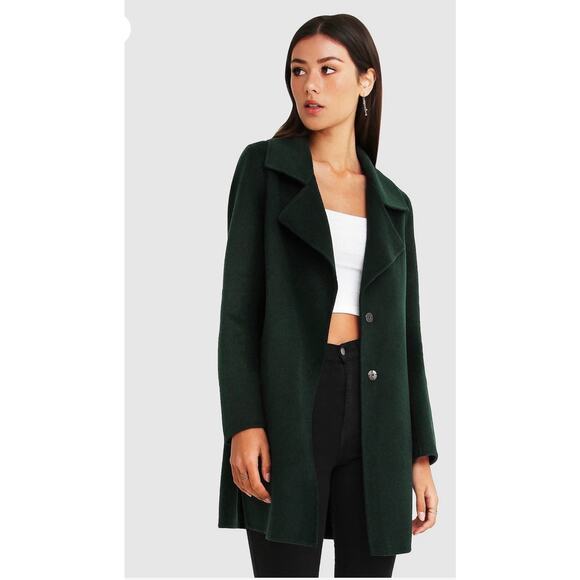 Belle & Bloom Wool Blend Oversized Jacket - Green XL - Picture 1 of 10